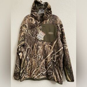 Drake Waterfowl Endurance 1/4 Zip with Hood Mossy Oak Habitat Mens Large